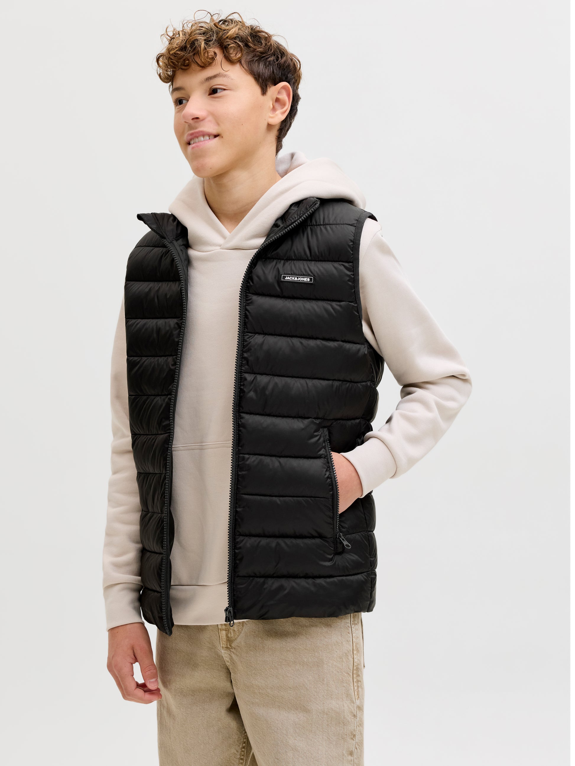 JACK & JONES Jjlouis Light Bodywarmer Collar Jnr Tour de cou Noir 176 cm Homme, Noir, 176 JACK & JONES Jjlouis Light Bodywarmer Collar Jnr Tour de cou Noir 176 cm Homme, Noir, 176