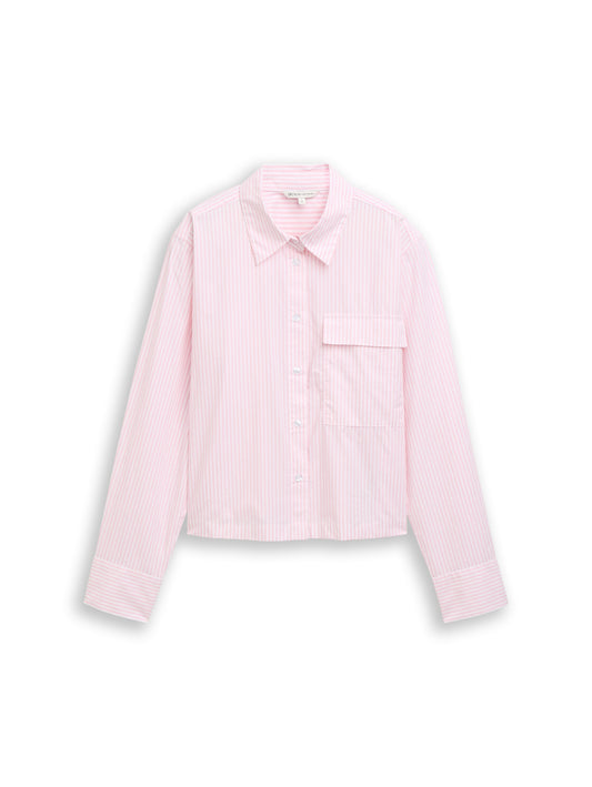 Boxy Fit Hemdbluse aus Baumwolle