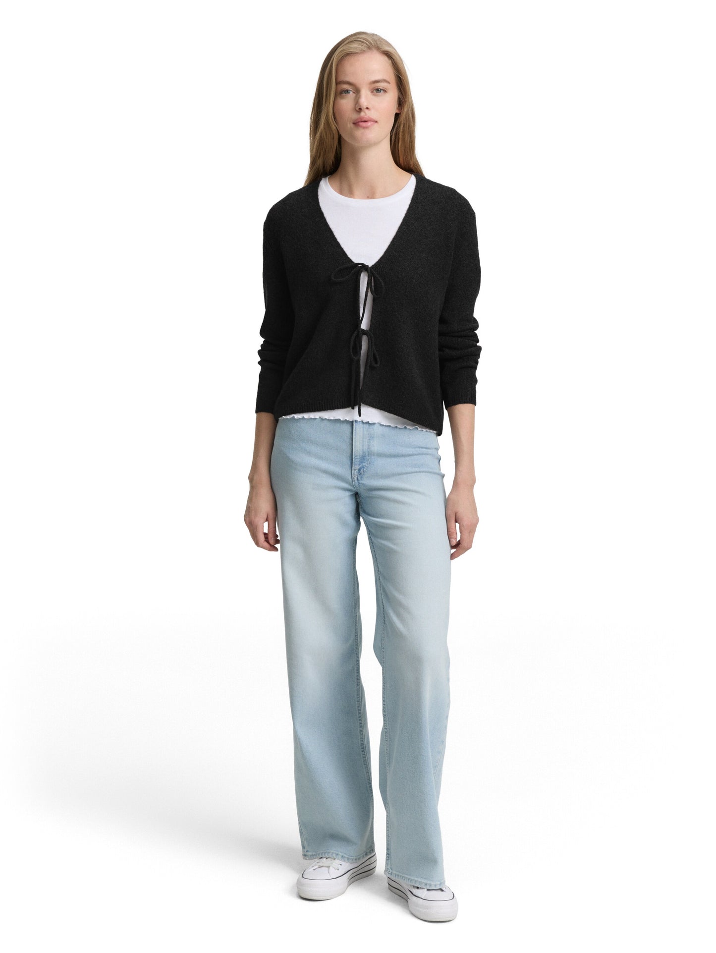 Cardigan mit Schleifen-Details