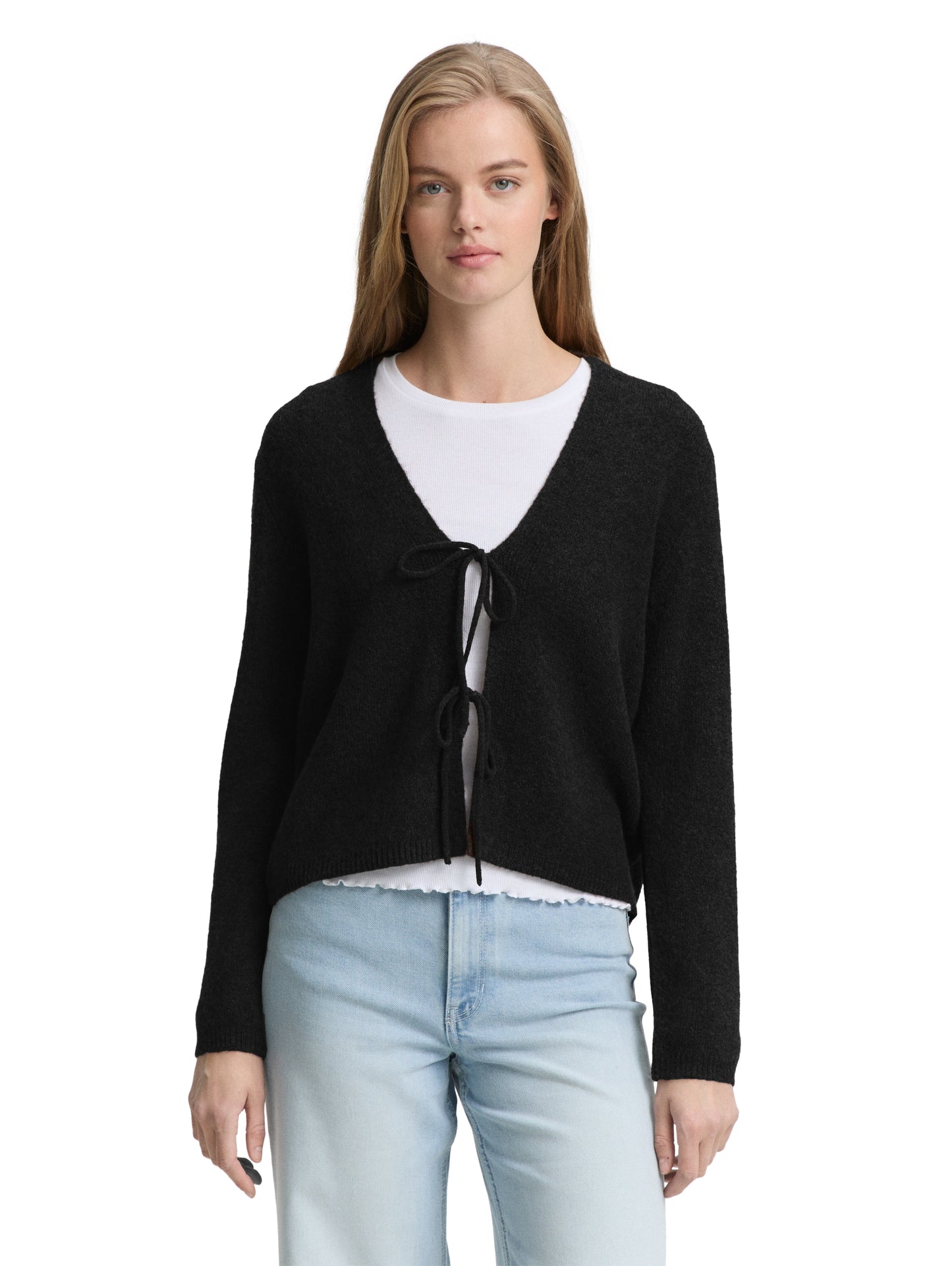 Cardigan mit Schleifen-Details