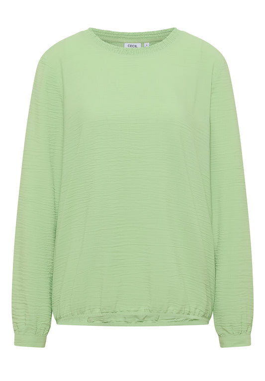 Bluse mit Smock-Ausschnitt
