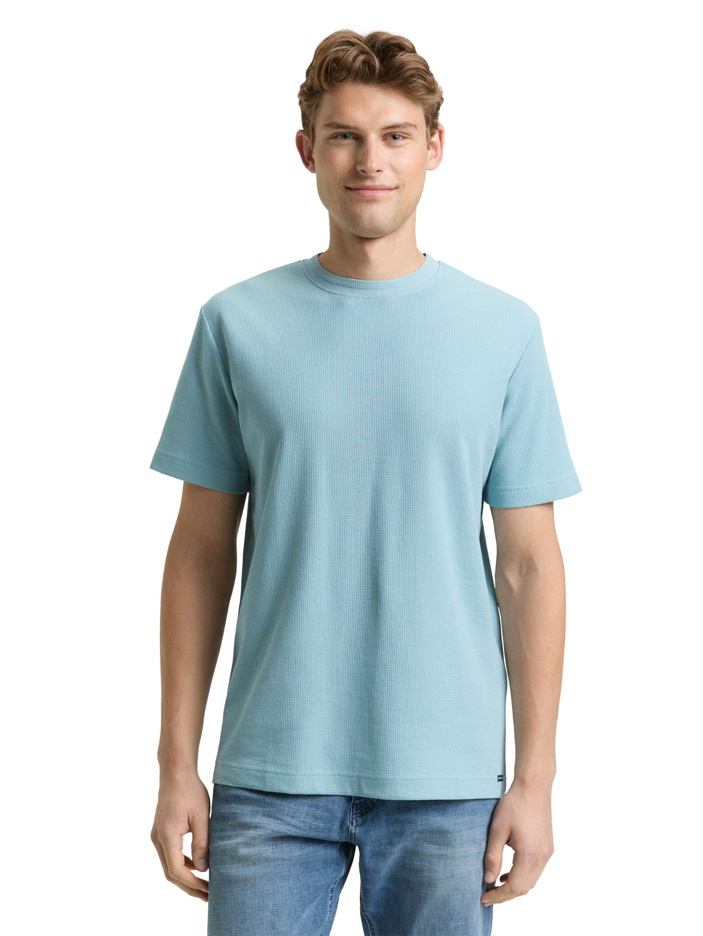 T-Shirt mit Waffelstruktur