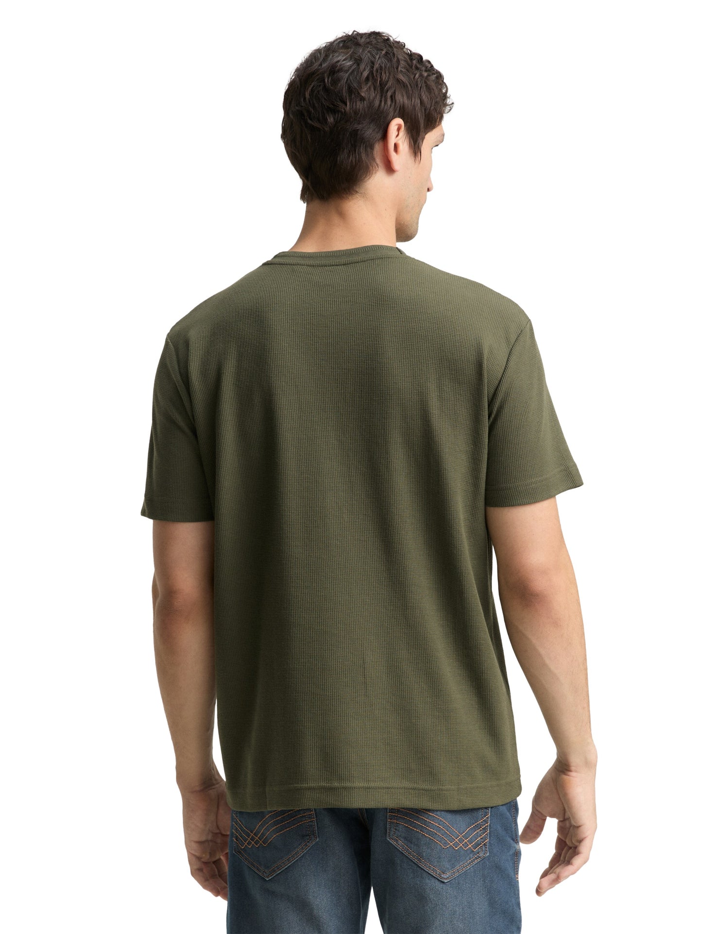 T-Shirt mit Waffelstruktur