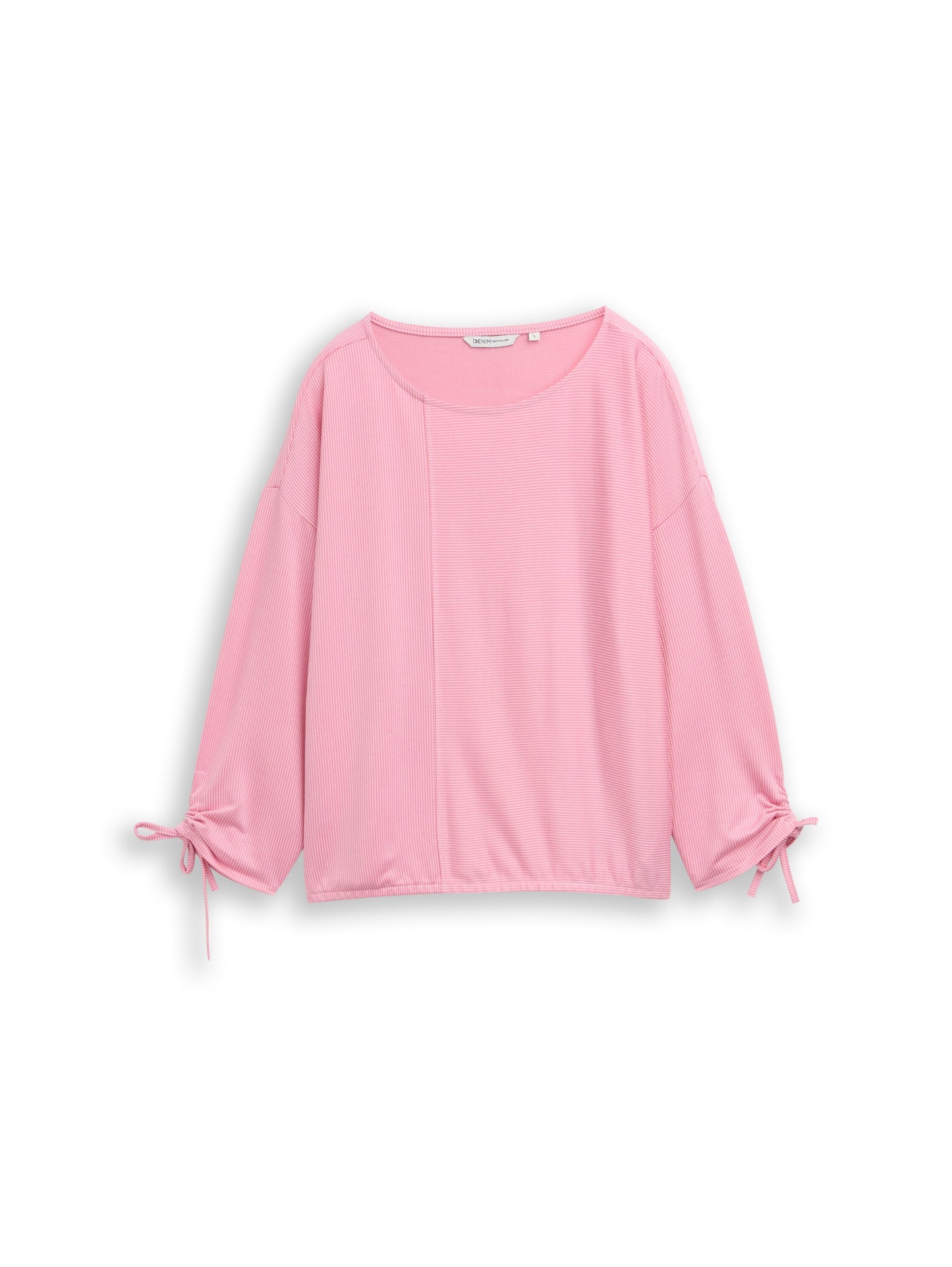 Loose Fit Langarmshirt mit Raffärmeln