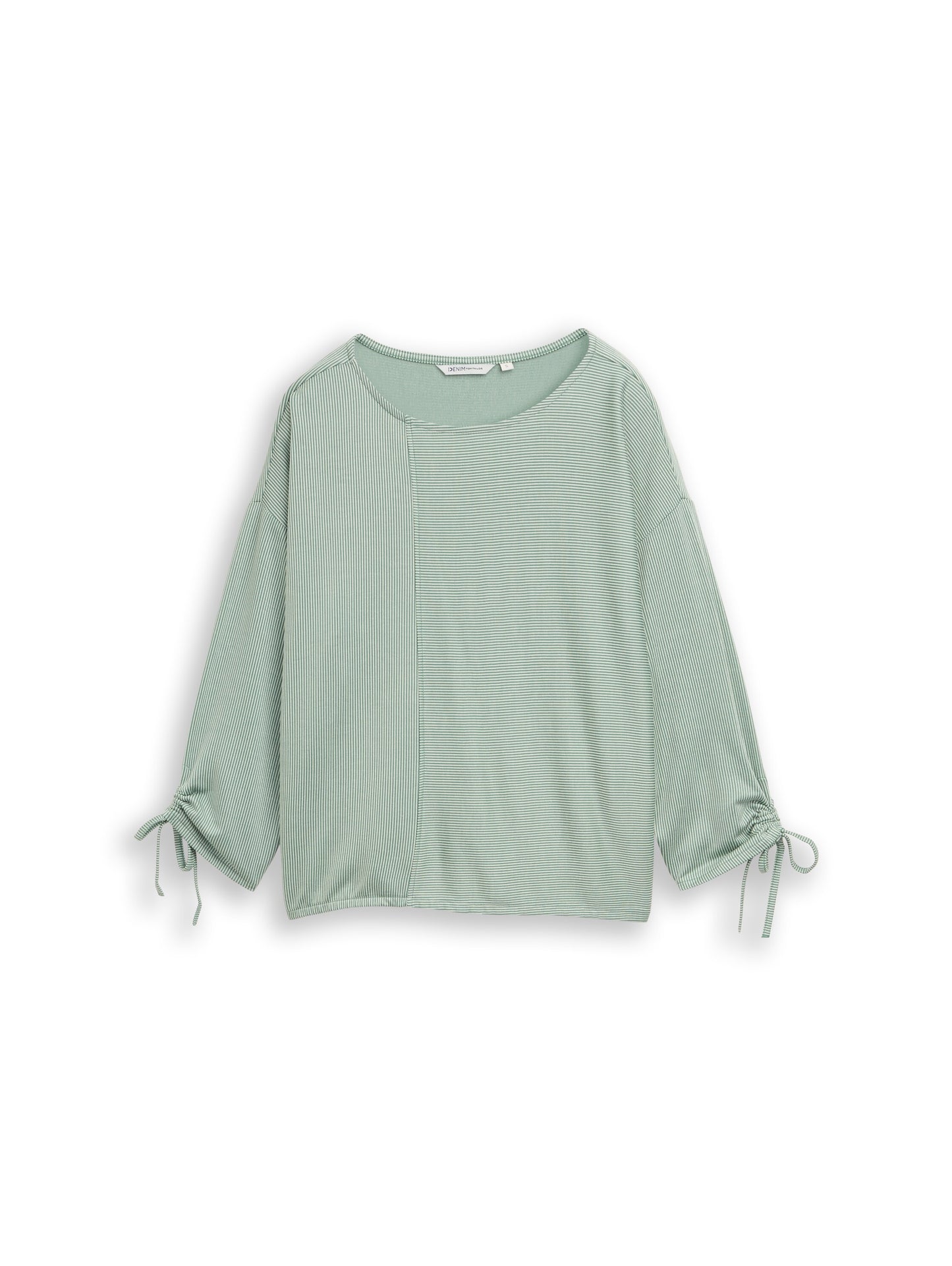 Loose Fit Langarmshirt mit Raffärmeln