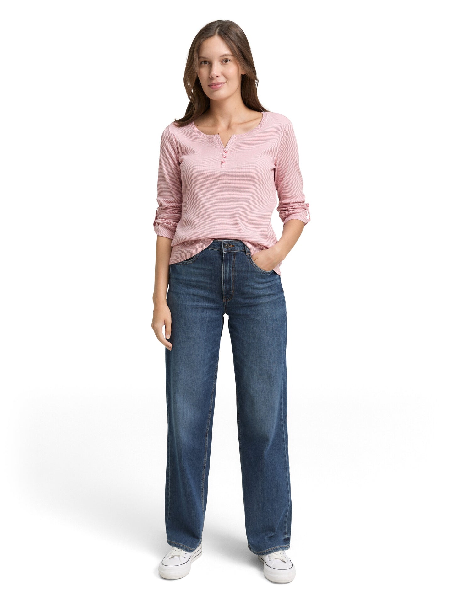 Langarmshirt mit Turn-Up-Funktion