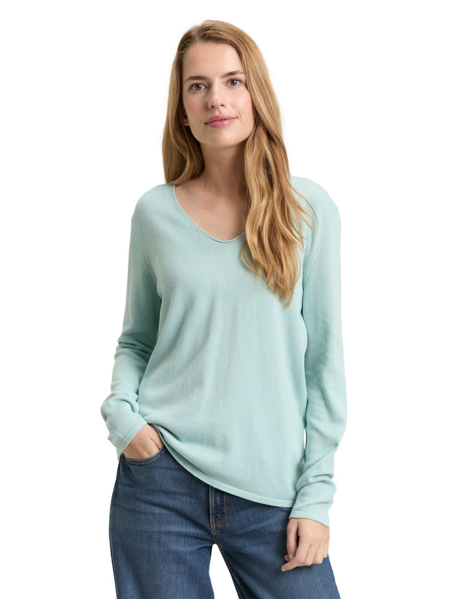 Strickpullover mit V-Ausschnitt