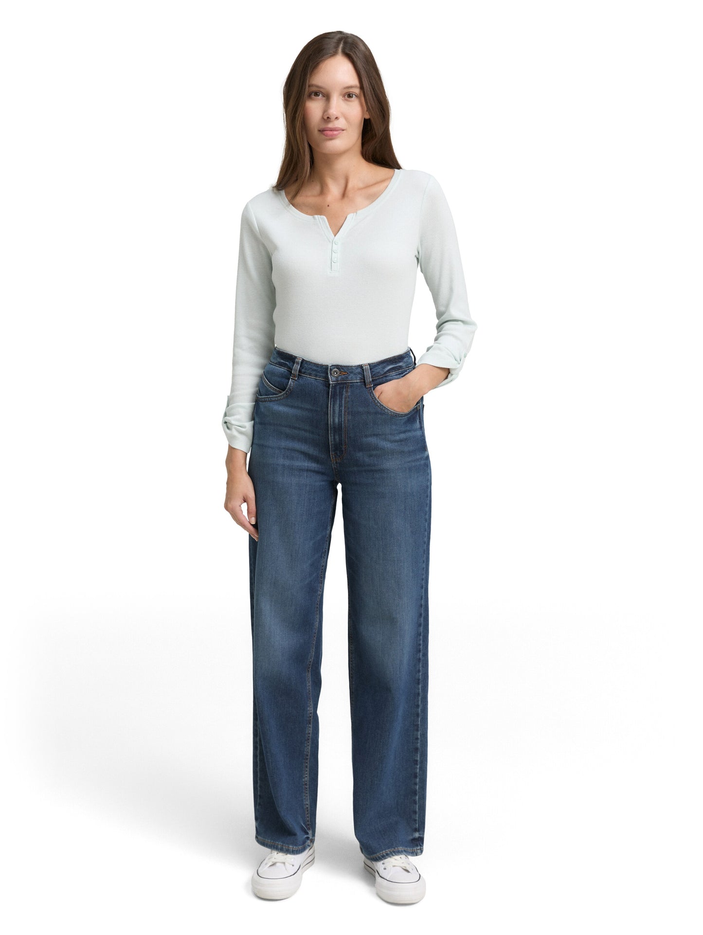 Langarmshirt mit Turn-Up-Funktion