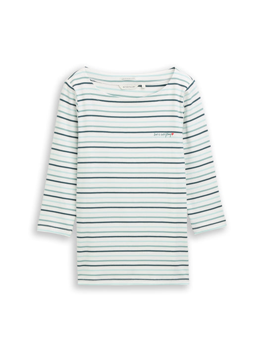 Langarmshirt mit Streifenmuster