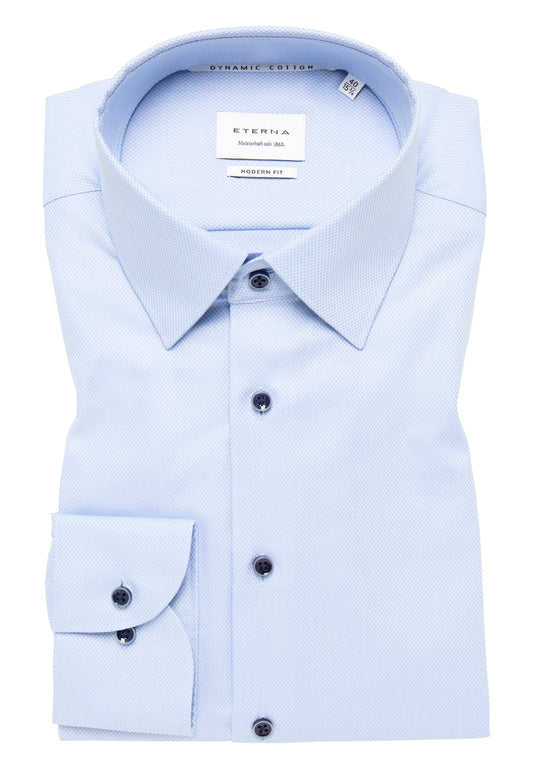 Dynamic Cotton Dobbydesign Langarm