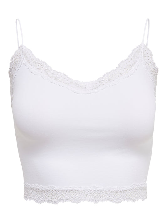 ONLVICKY  LACE SEAMLESS CROPPED TOP NOOS