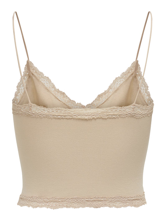 ONLVICKY LACE SEAMLESS CROPPED TOP NOOS