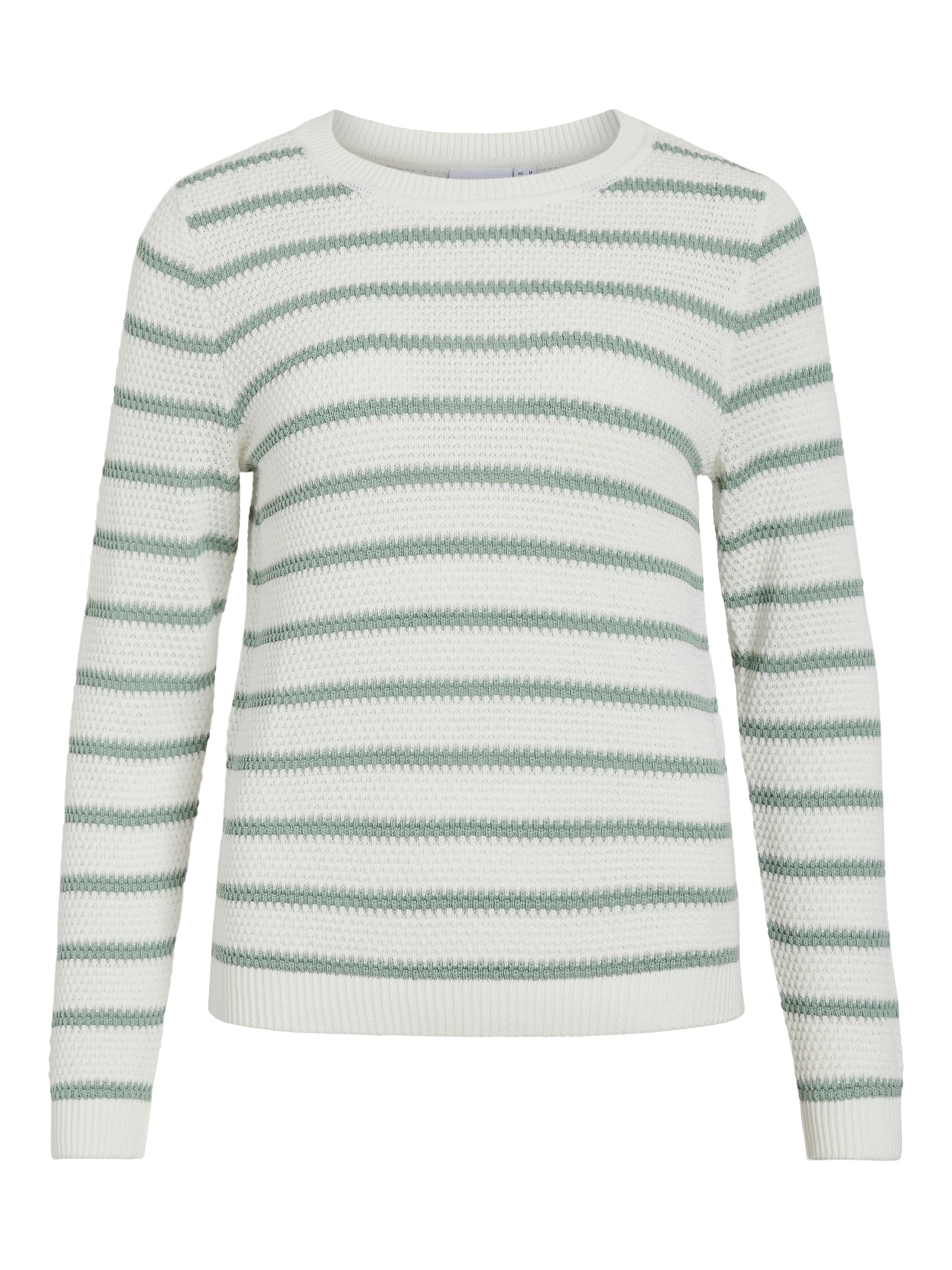 VIDALO O-NECK L/S STRIPE KNIT TOP- NOOS