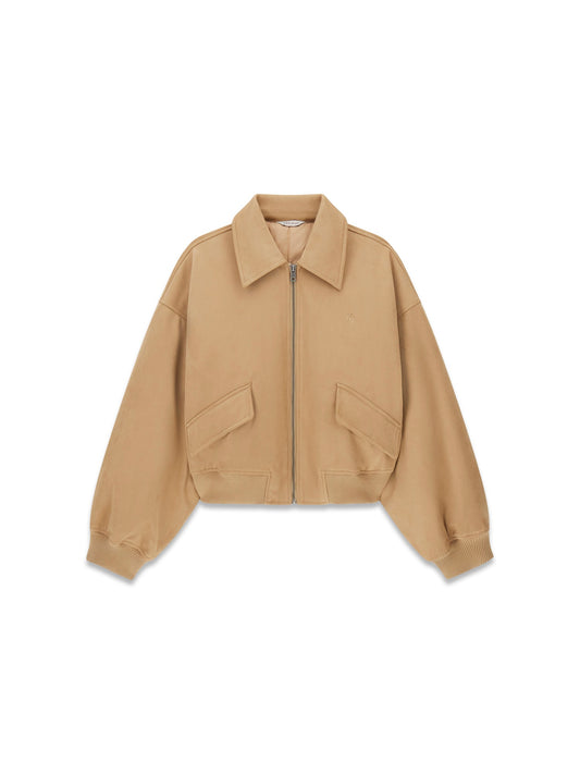GJ FAUX SUEDE BOMBER