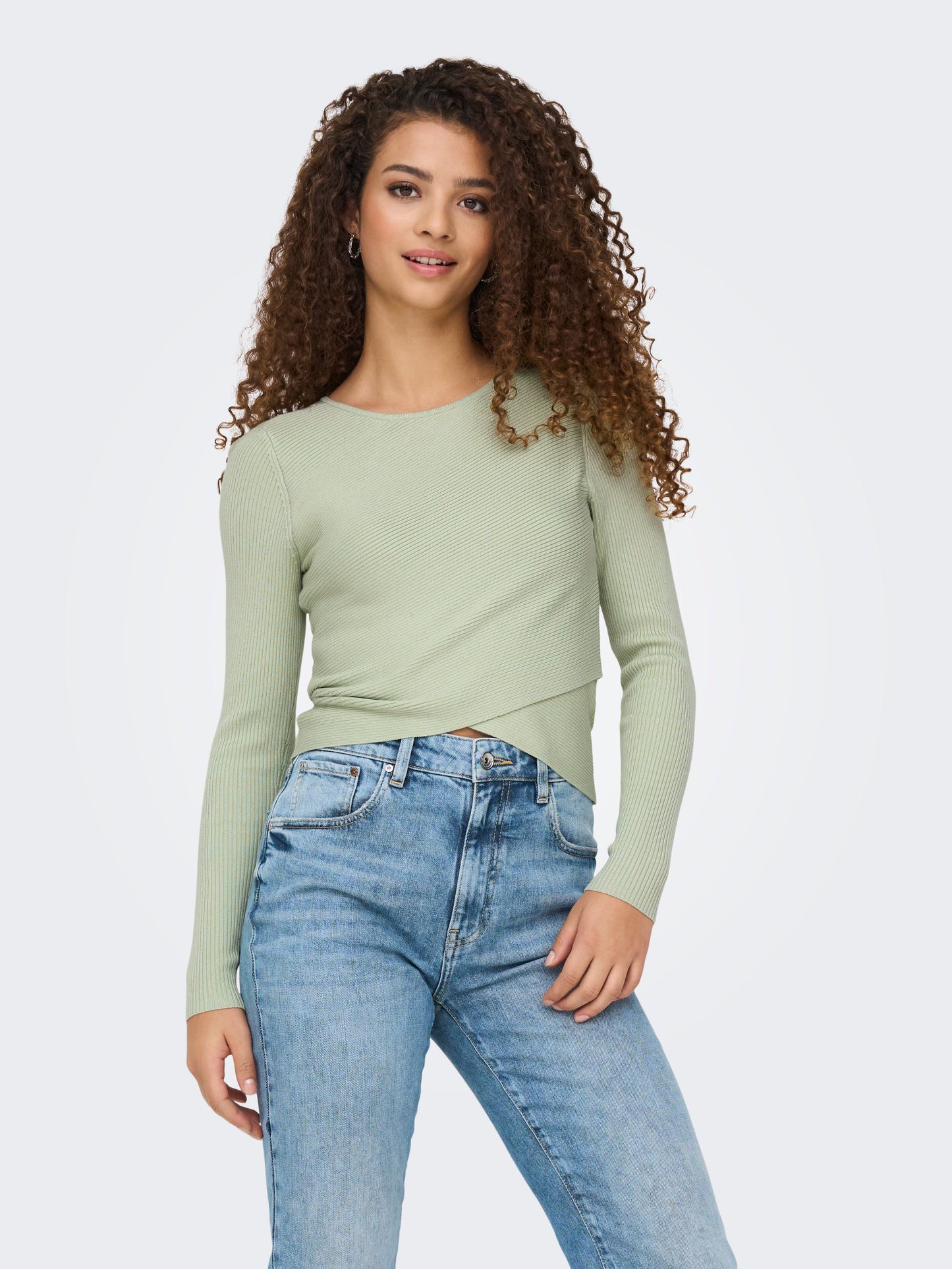 JDYSANSA L/S WRAP 2 IN 1 PULLOVER KNT