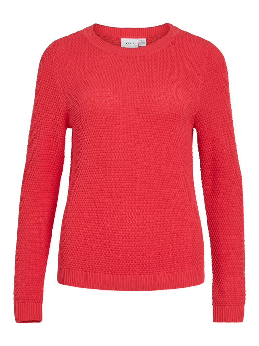 VIDALO O-NECK L/S KNIT TOP- NOOS