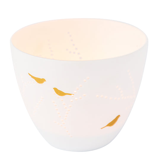 LIVING Poesielicht klein Vogel dia 8cm Höhe 6,5cm,