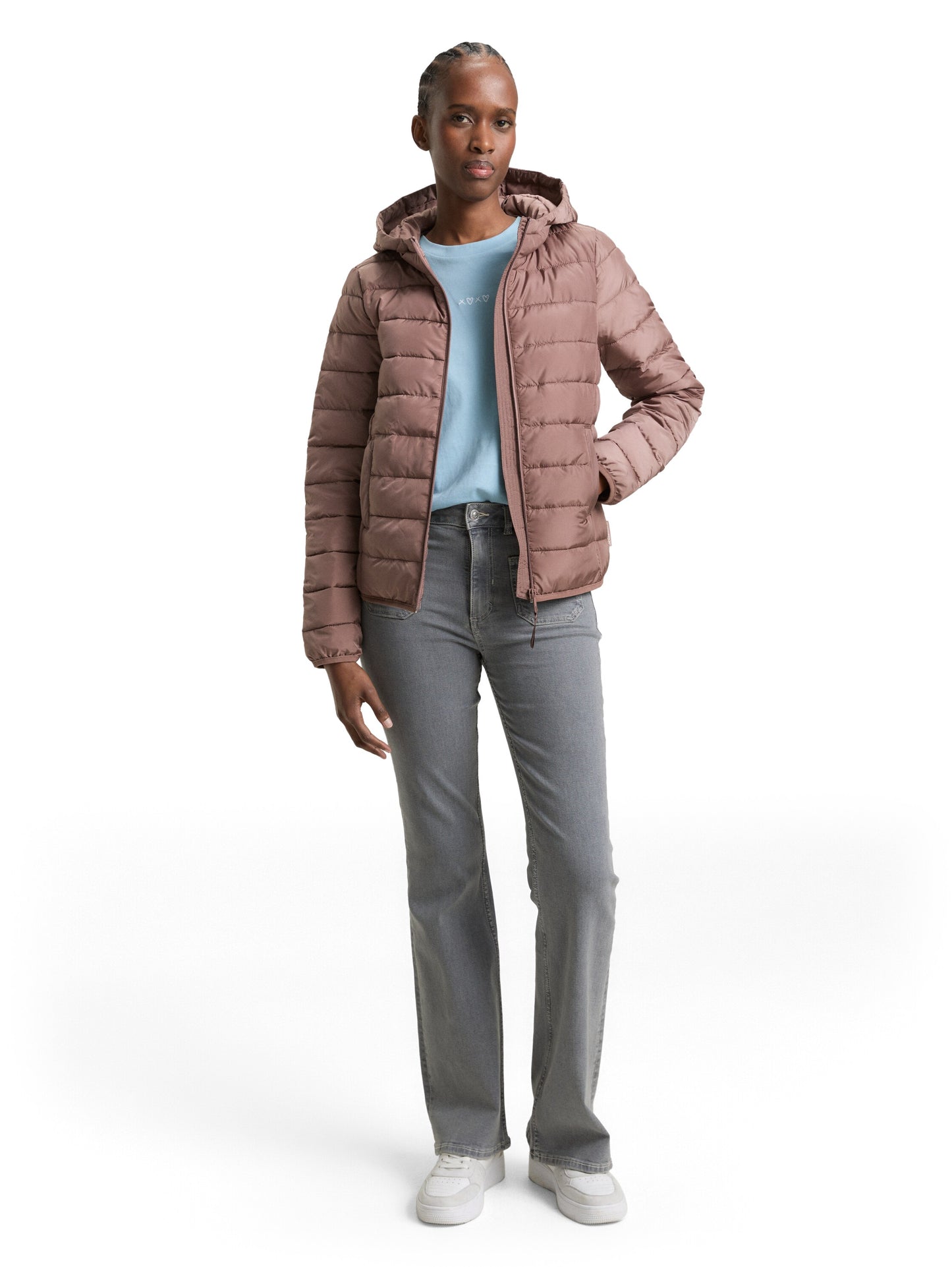 Lightweight Steppjacke mit Kapuze