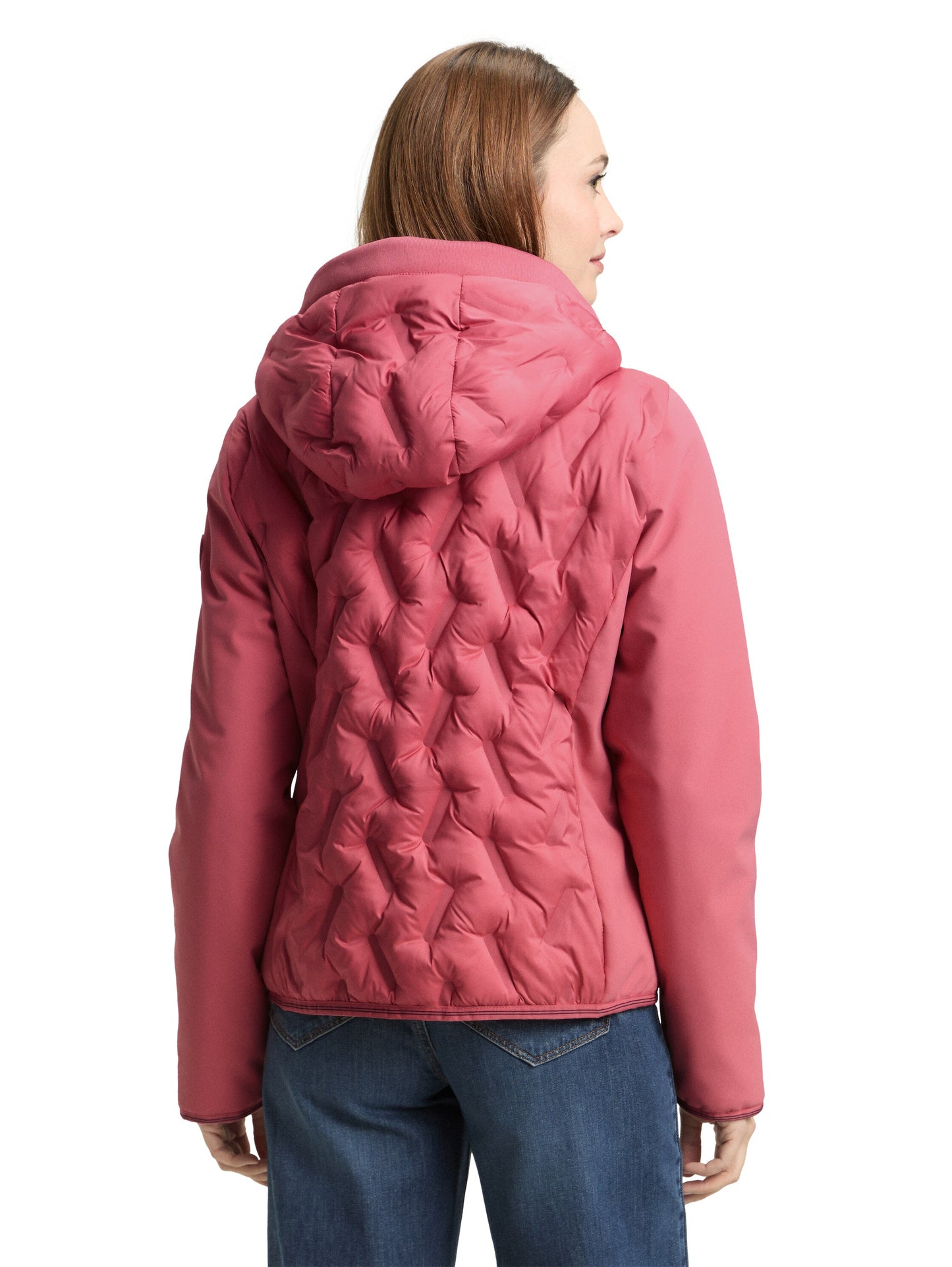 Hybrid Steppjacke mit Kapuze