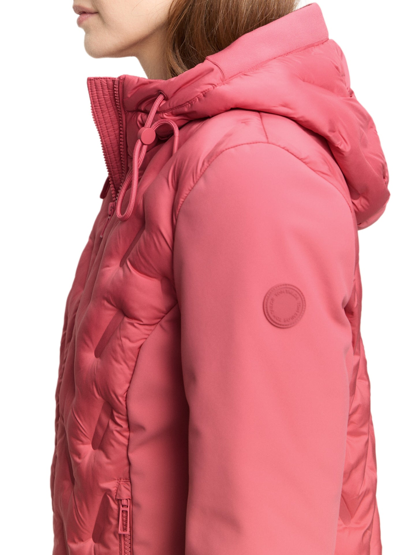 Hybrid Steppjacke mit Kapuze