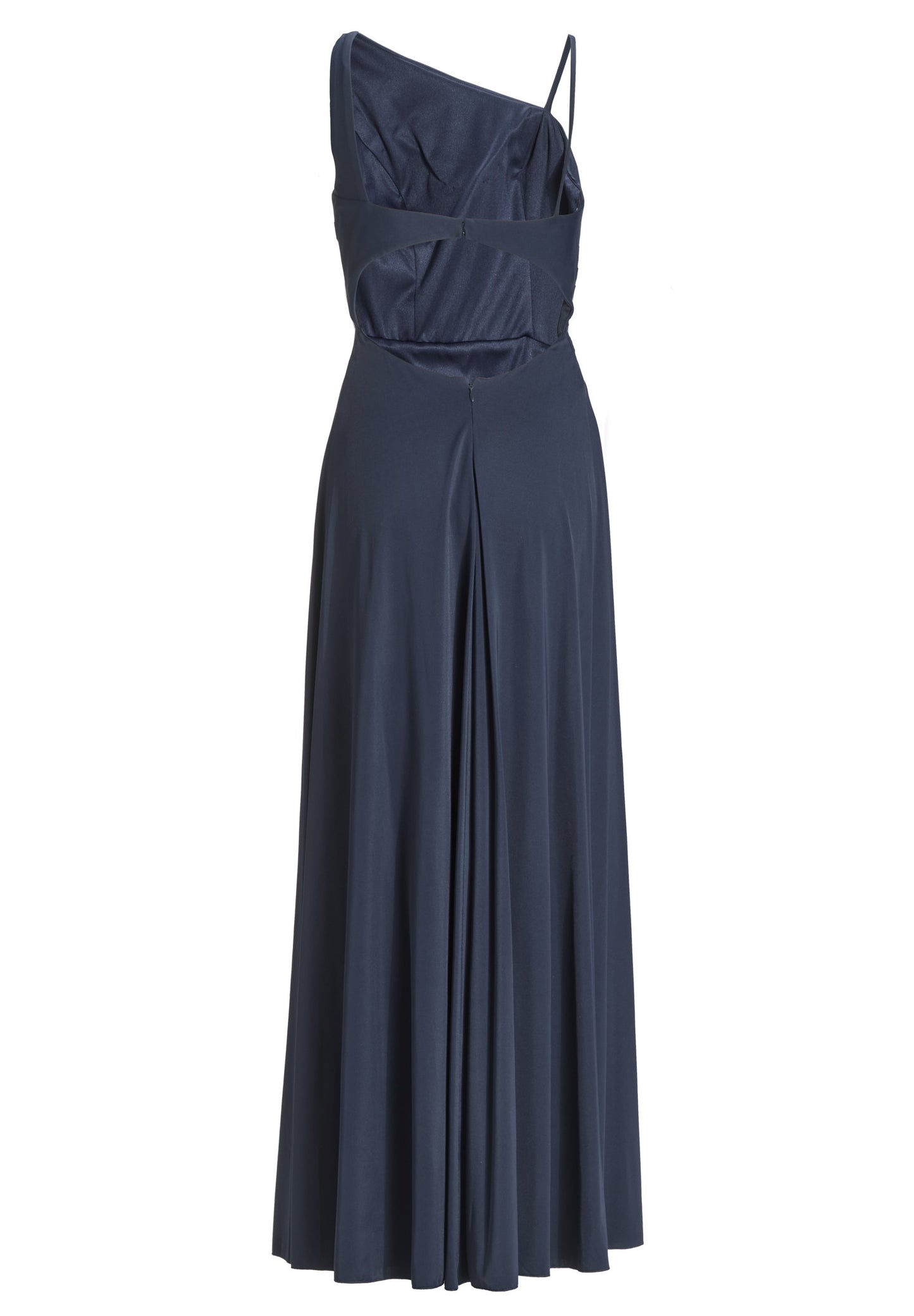 Fließendes Jerseykleid mit Rückenausschnitt