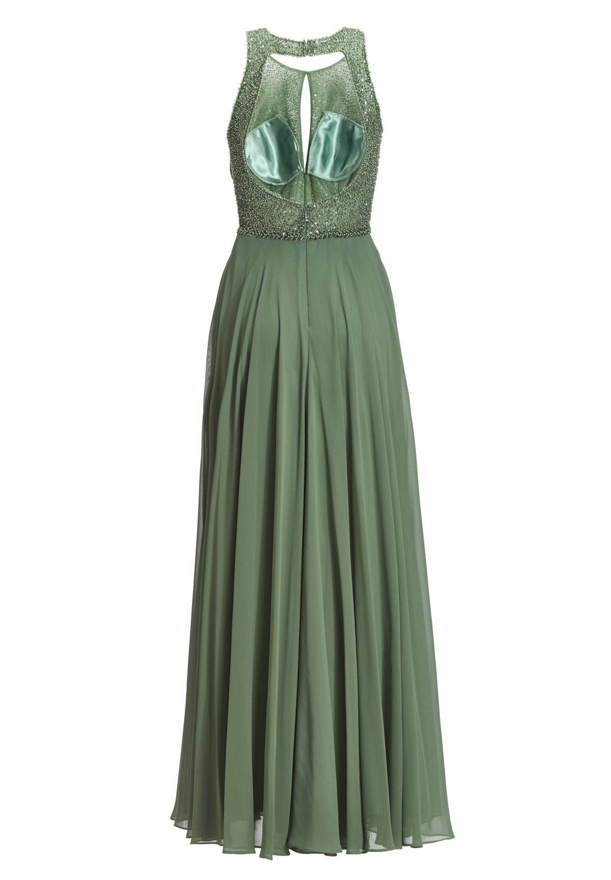 Abendkleid mit Stickerei und Cut-Out Detail