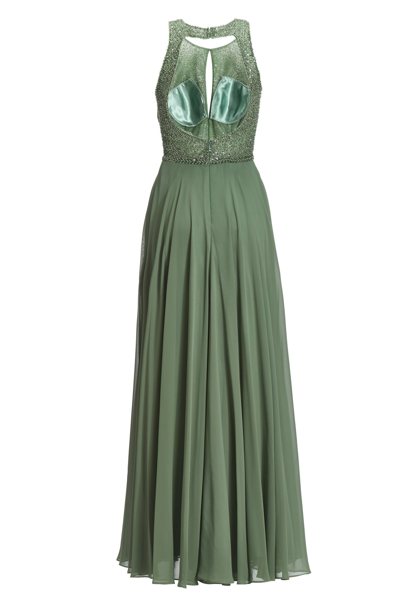 Abendkleid mit Stickerei und Cut-Out Detail