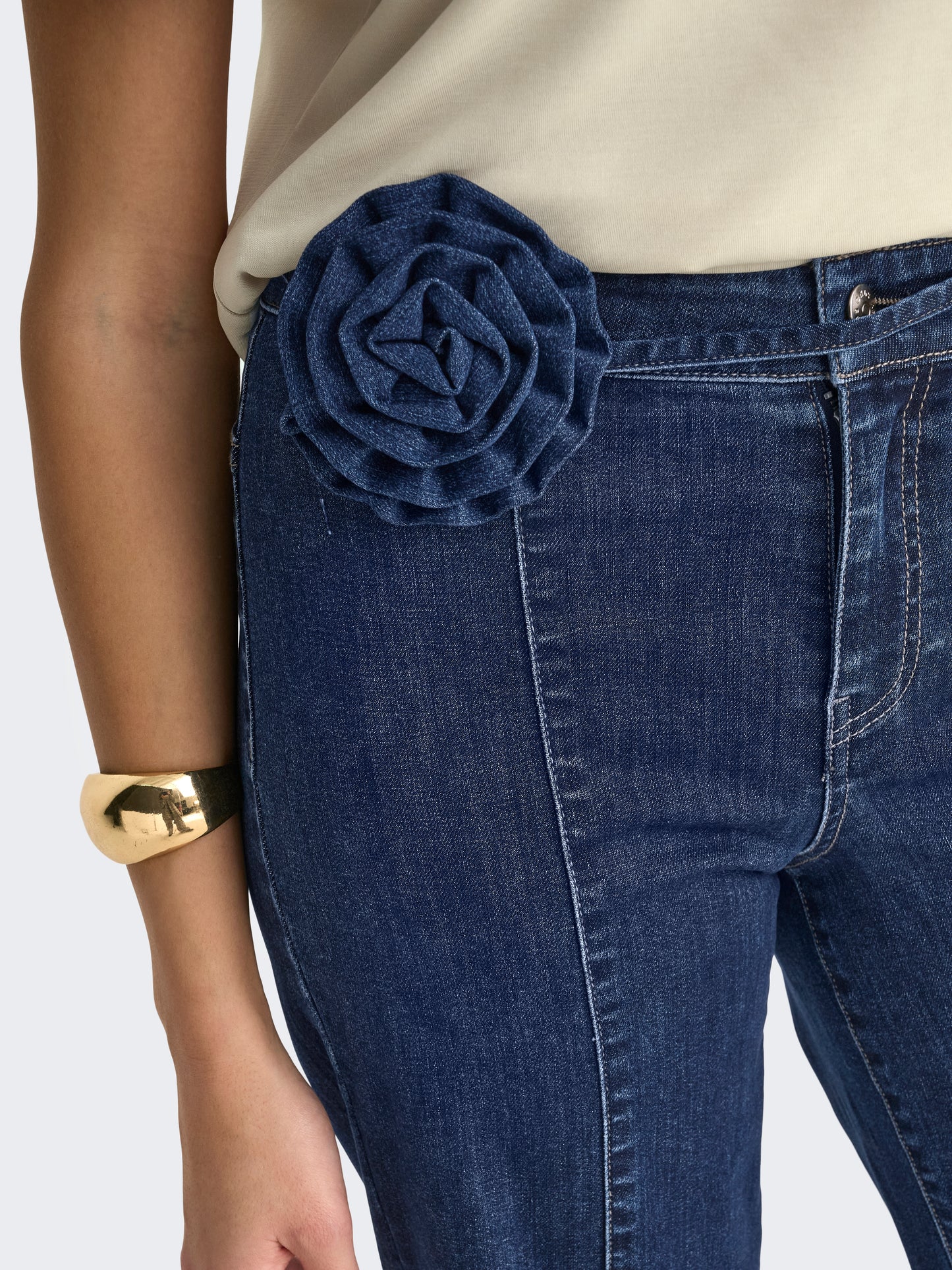 ONLMADISON HW WIDE ROSE BELT DNM GUA