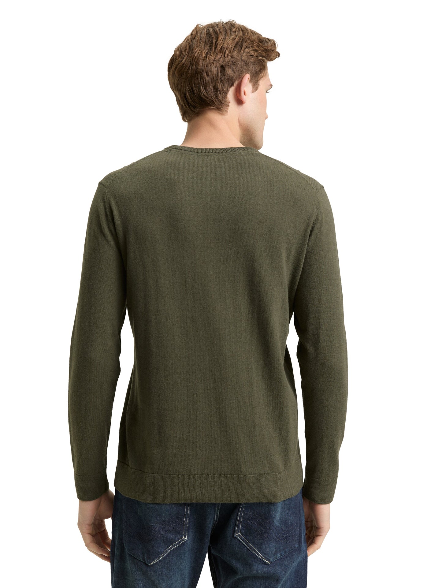 Basic Strickpullover aus Baumwolle