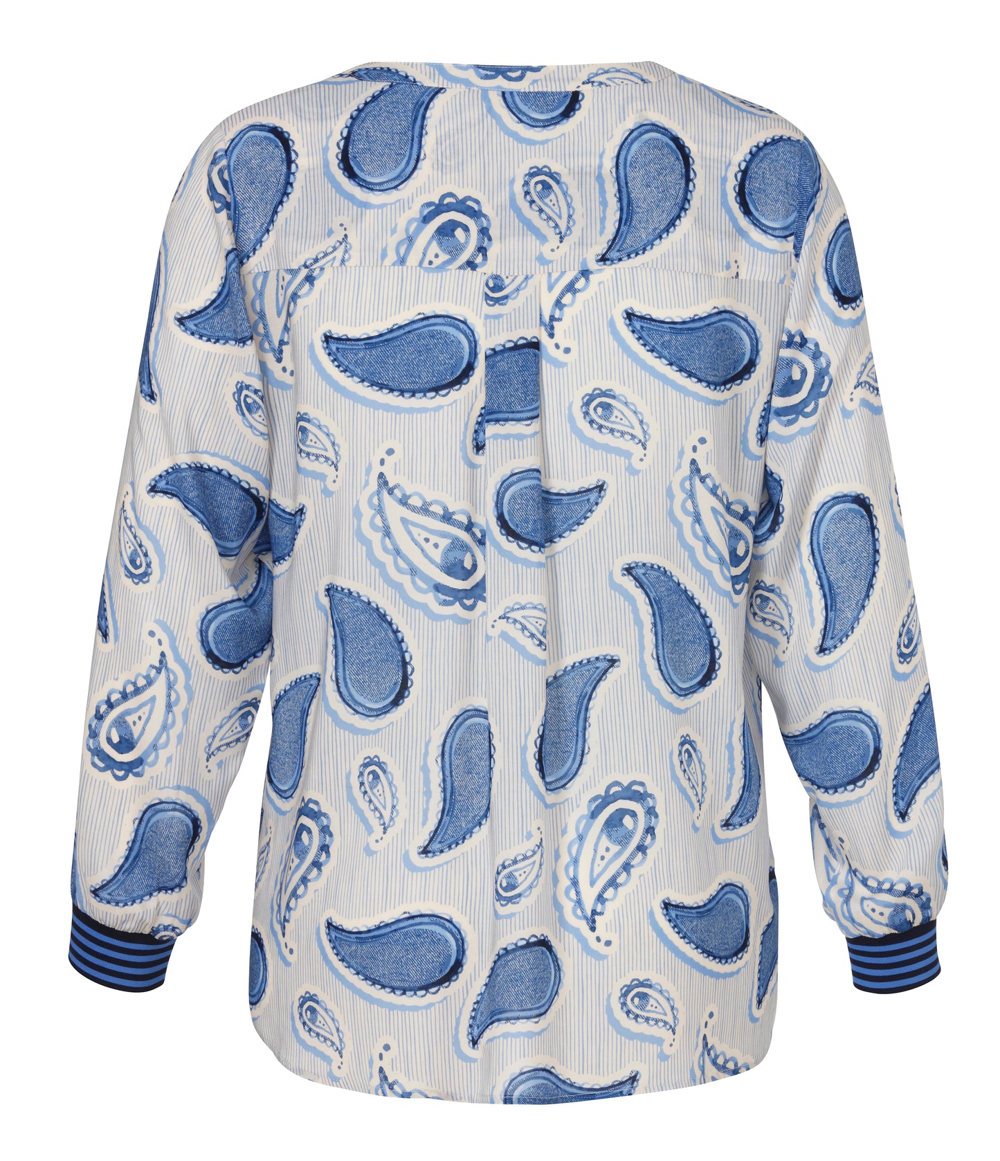 Bluse V-Ausschnitt 1/1 Arm Druck