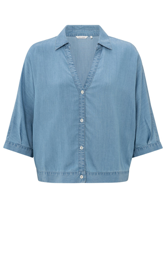 Leichte Chambraybluse, CHAMBREY