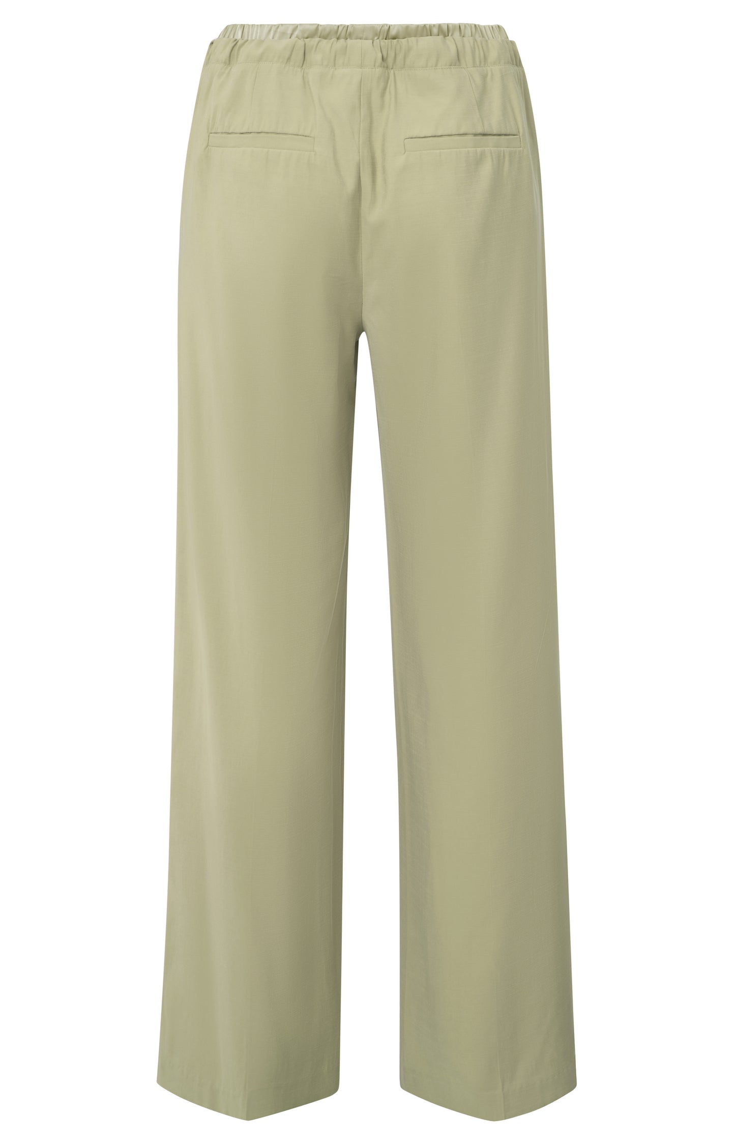 Gewebte Hose mit weitem Bein, SOFT GREEN