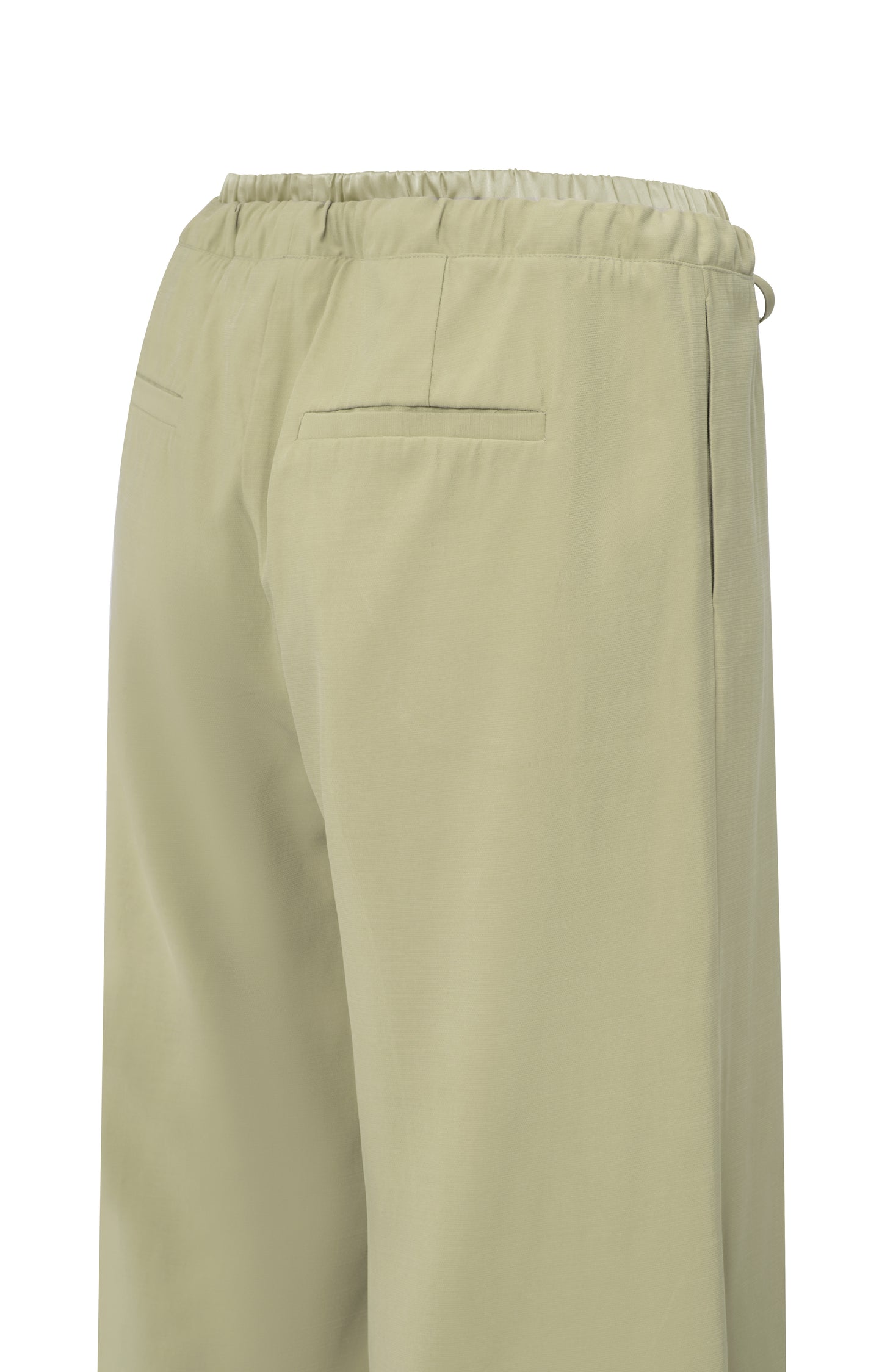 Gewebte Hose mit weitem Bein, SOFT GREEN