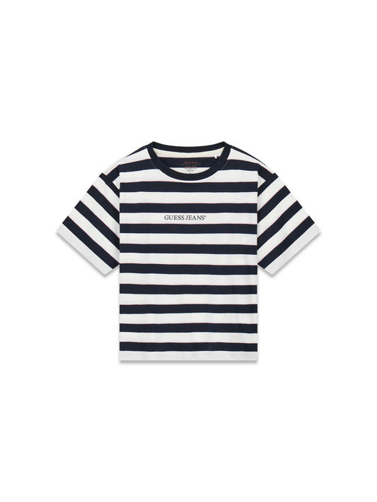 GJ SS CN BOXY STRIPE TEE