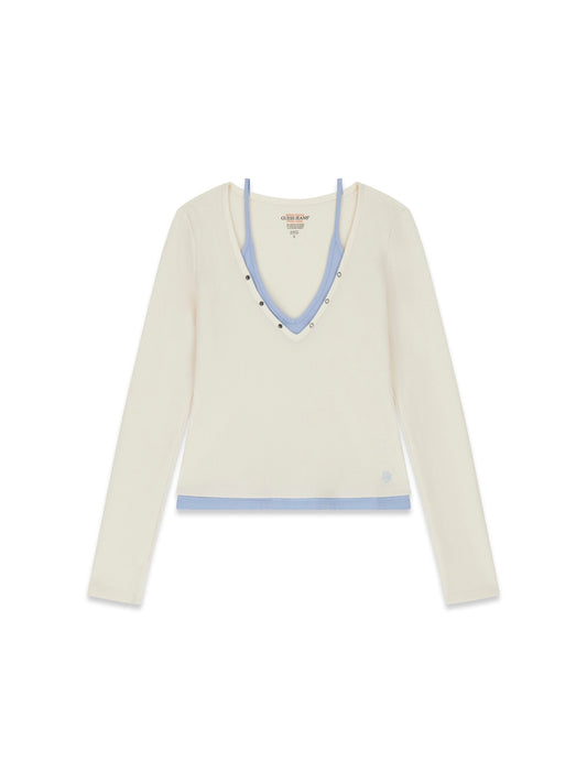 GJ LS LAYERED WAFFLE TOP