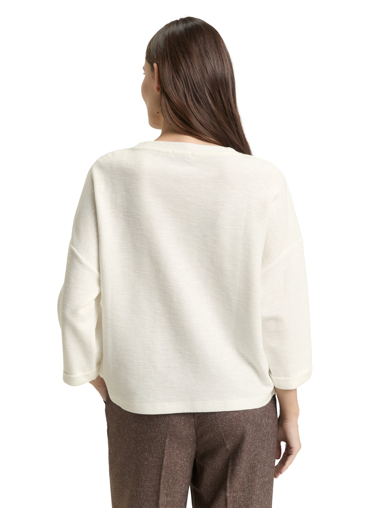 Langarmshirt mit Knopf-Details