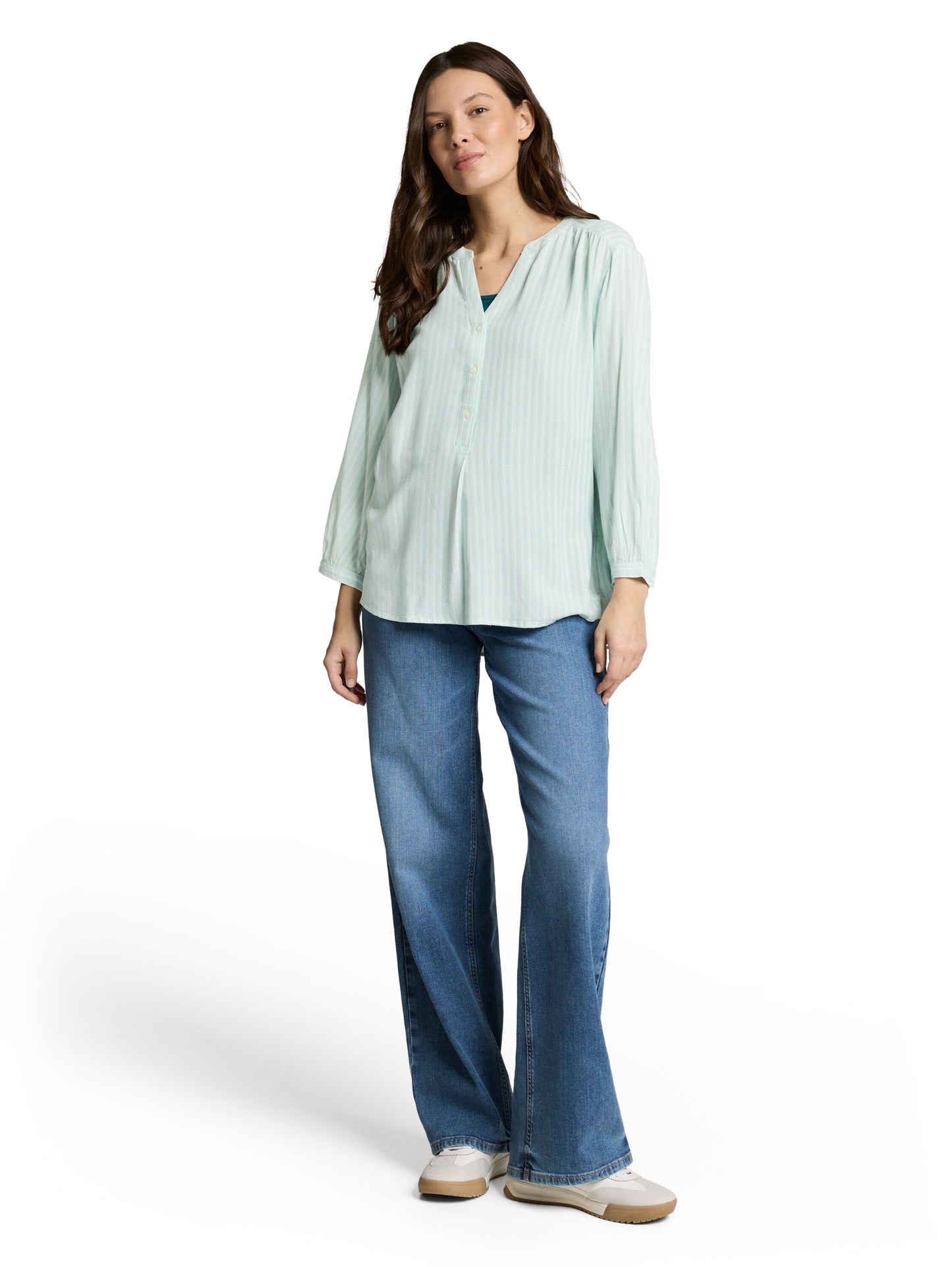 Bluse mit Streifenmuster