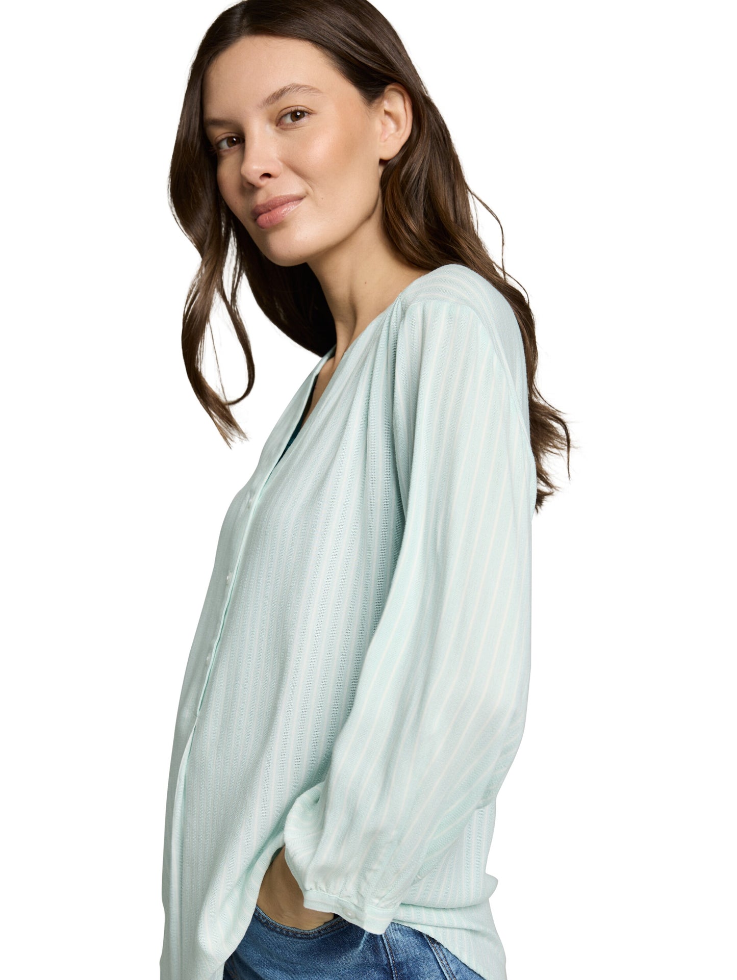Bluse mit Streifenmuster