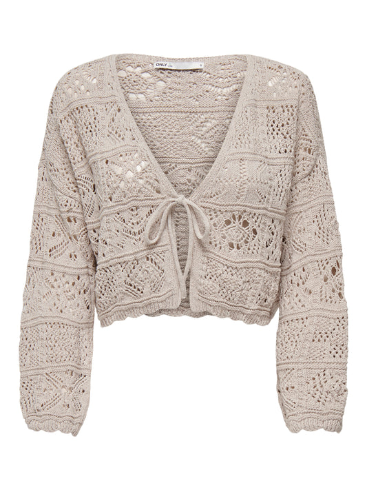 ONLBEACH LIFE 7/8 TIE CARDIGAN KNT NOOS