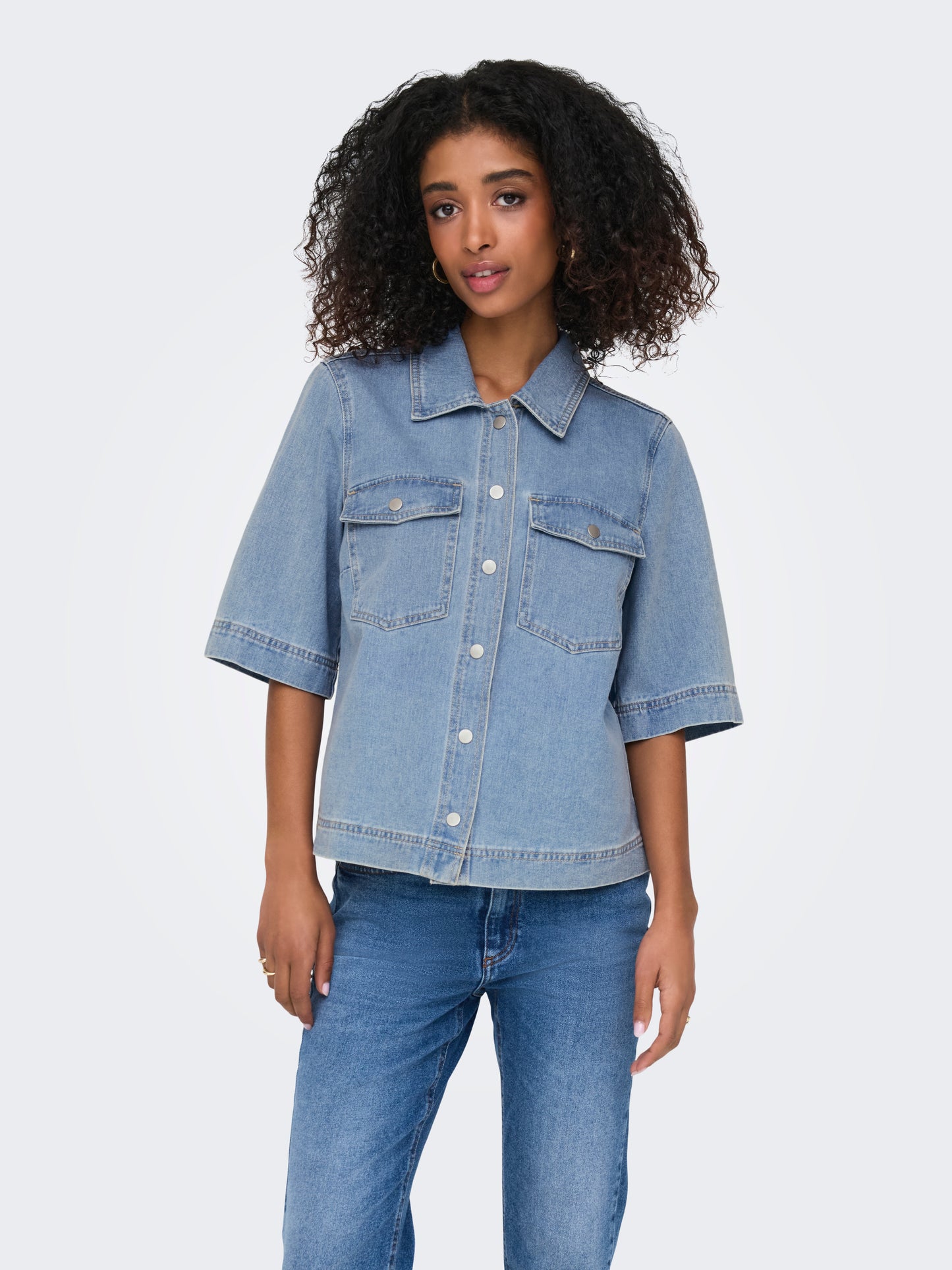 ONLBELLE S/S SHIRT DNM GUA NOOS