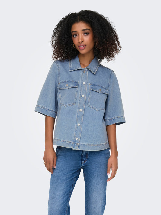 ONLBELLE S/S SHIRT DNM GUA NOOS