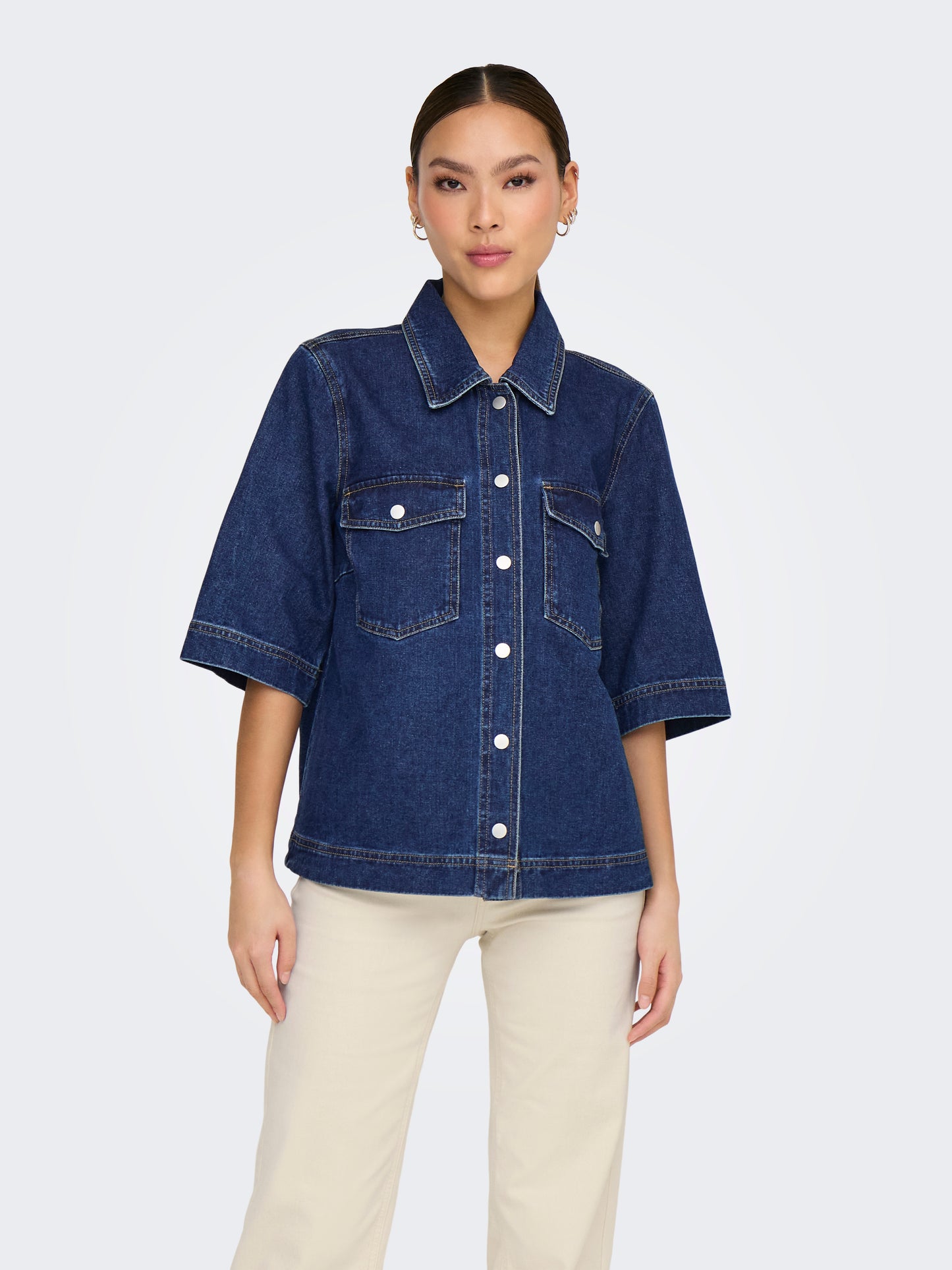 ONLBELLE S/S SHIRT DNM GUA NOOS