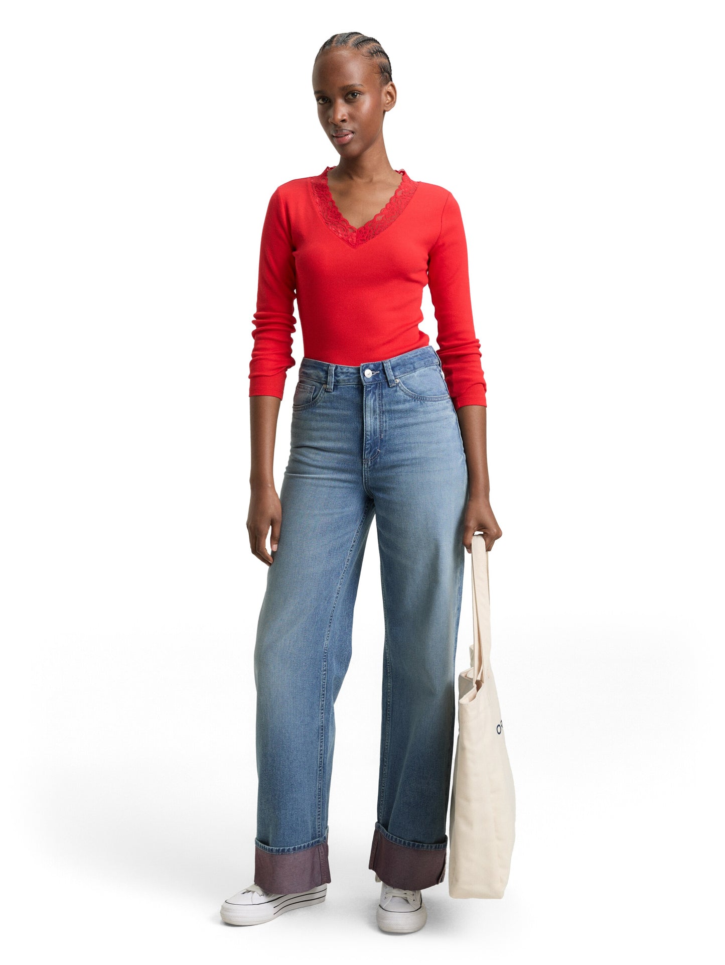 TTLINOU WIDE Jeans mit Turn-Up