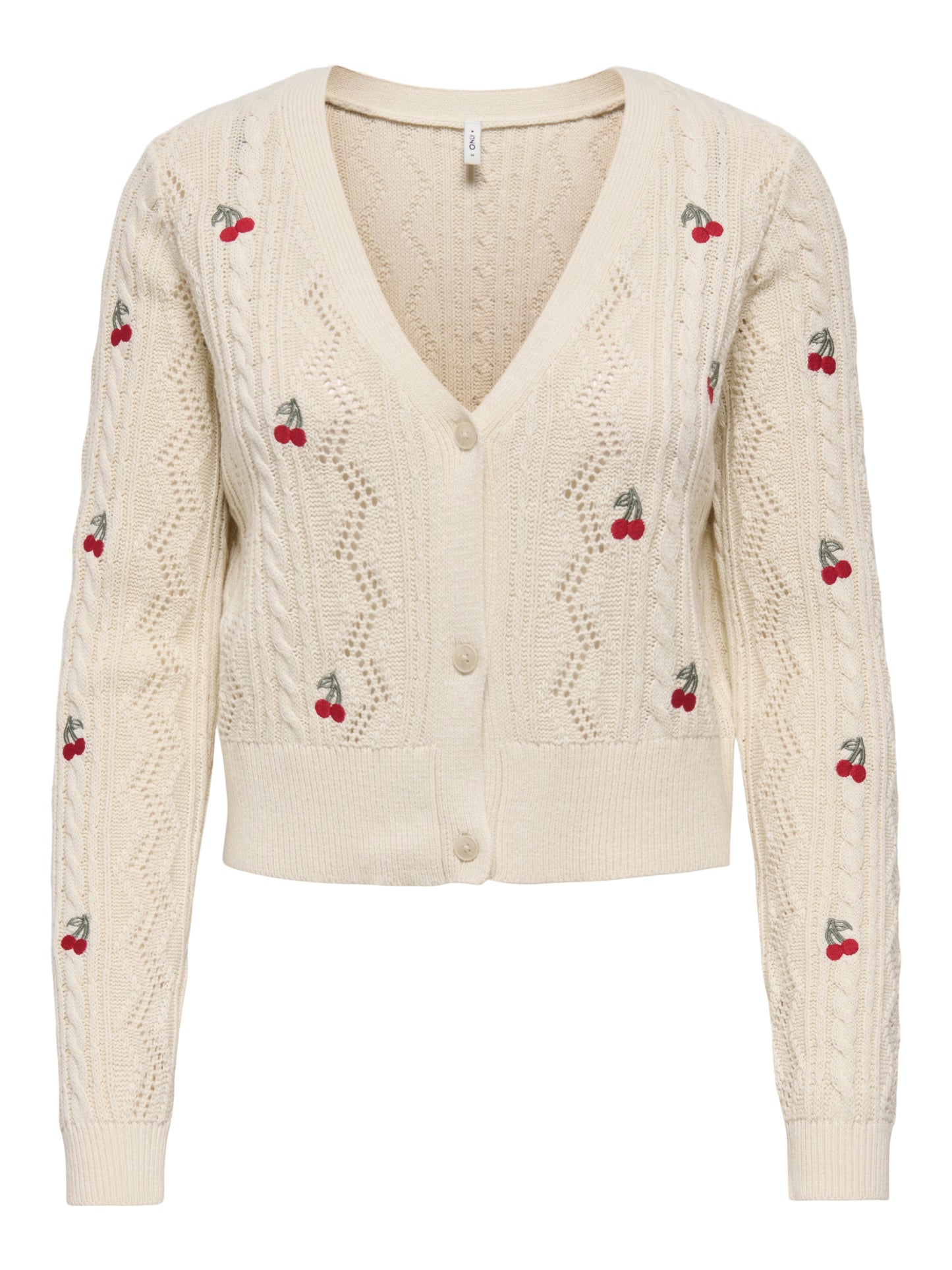 ONLBIRTIE LS EMB V-NECK CARDIGAN KNT