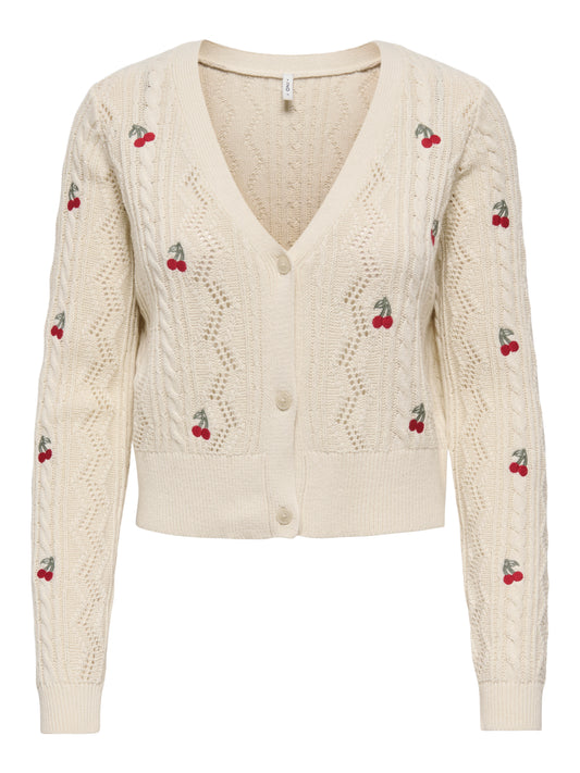 ONLBIRTIE LS EMB V-NECK CARDIGAN NCA KNT