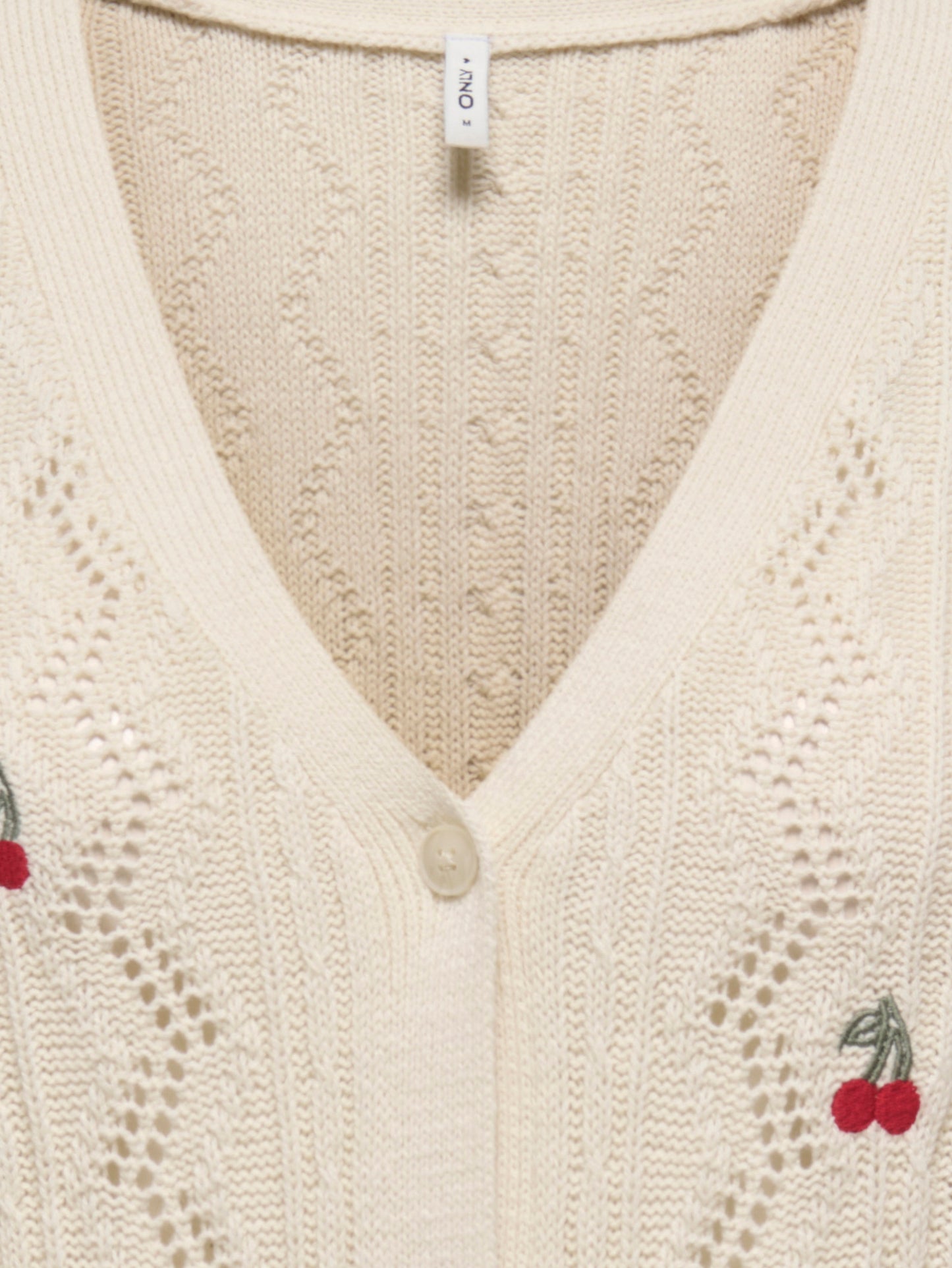 ONLBIRTIE LS EMB V-NECK CARDIGAN KNT