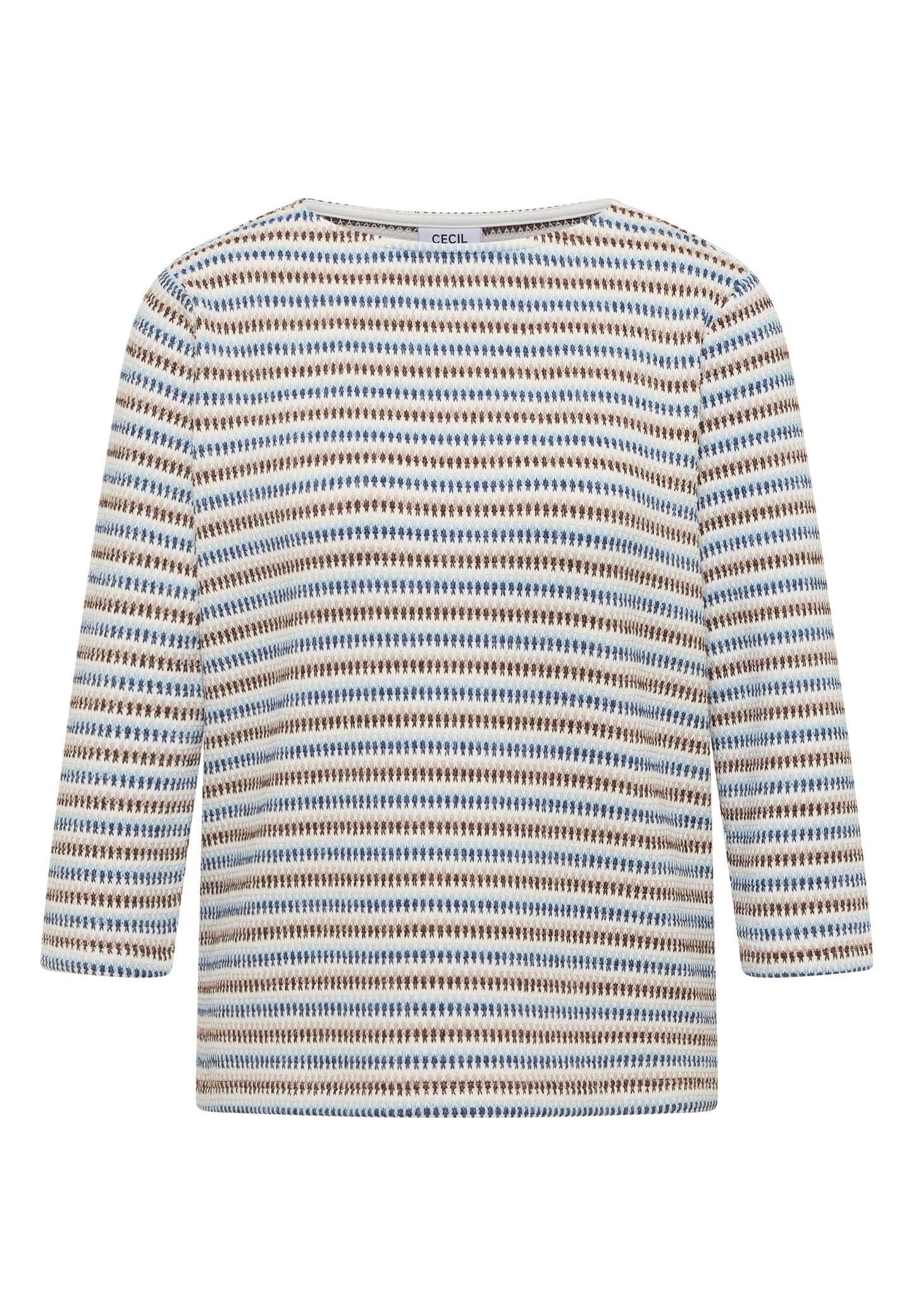 Gestreiftes Strukturshirt