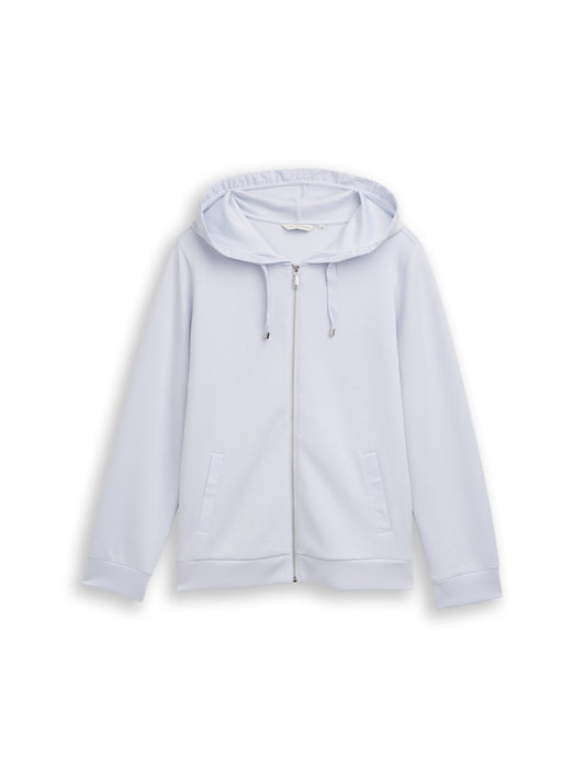 Plus Size - Hoodie Sweatjacke aus Scuba