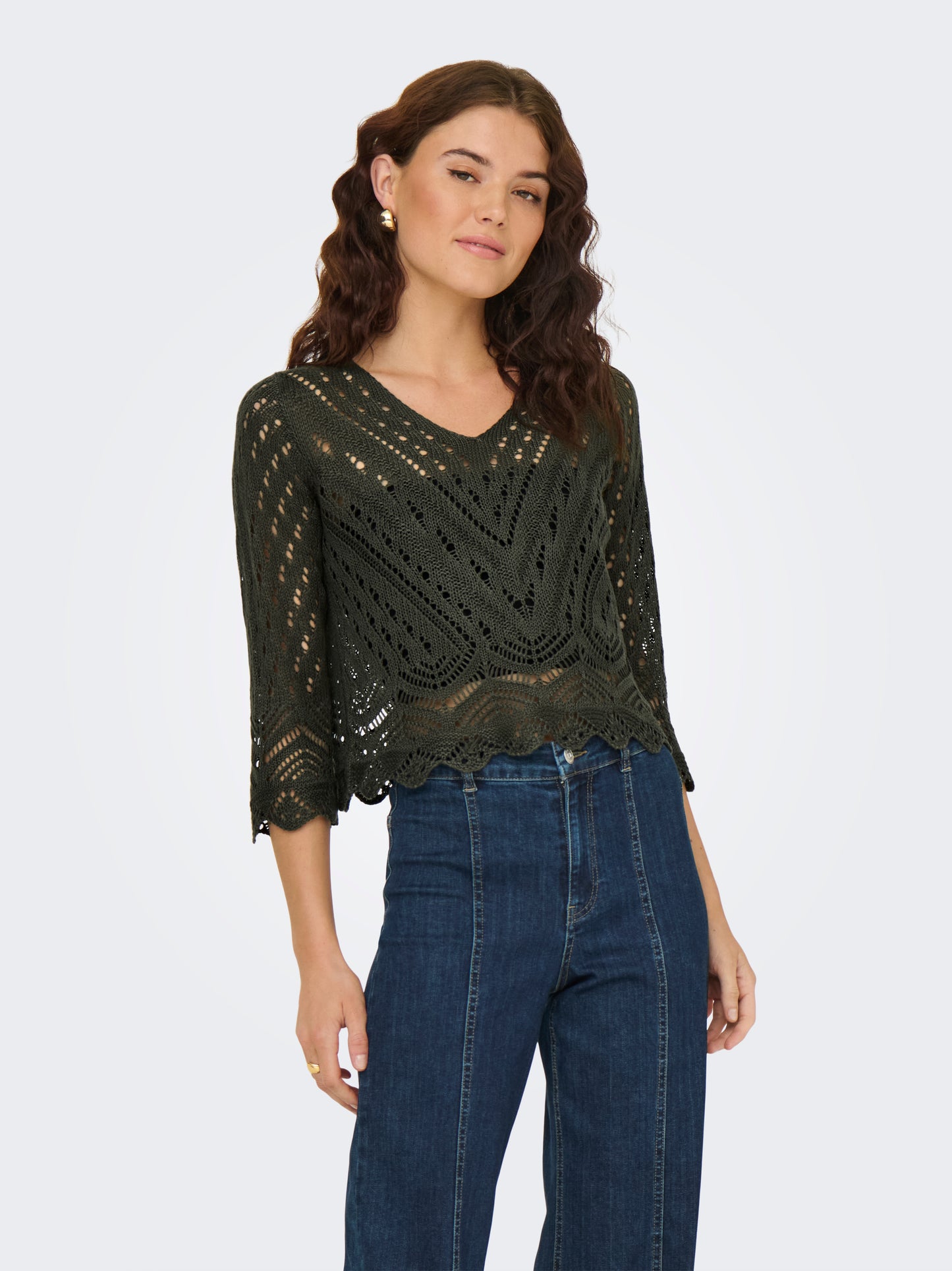 JDYNEW SUN 3/4 CROPPED PULLOVER KNT NOOS