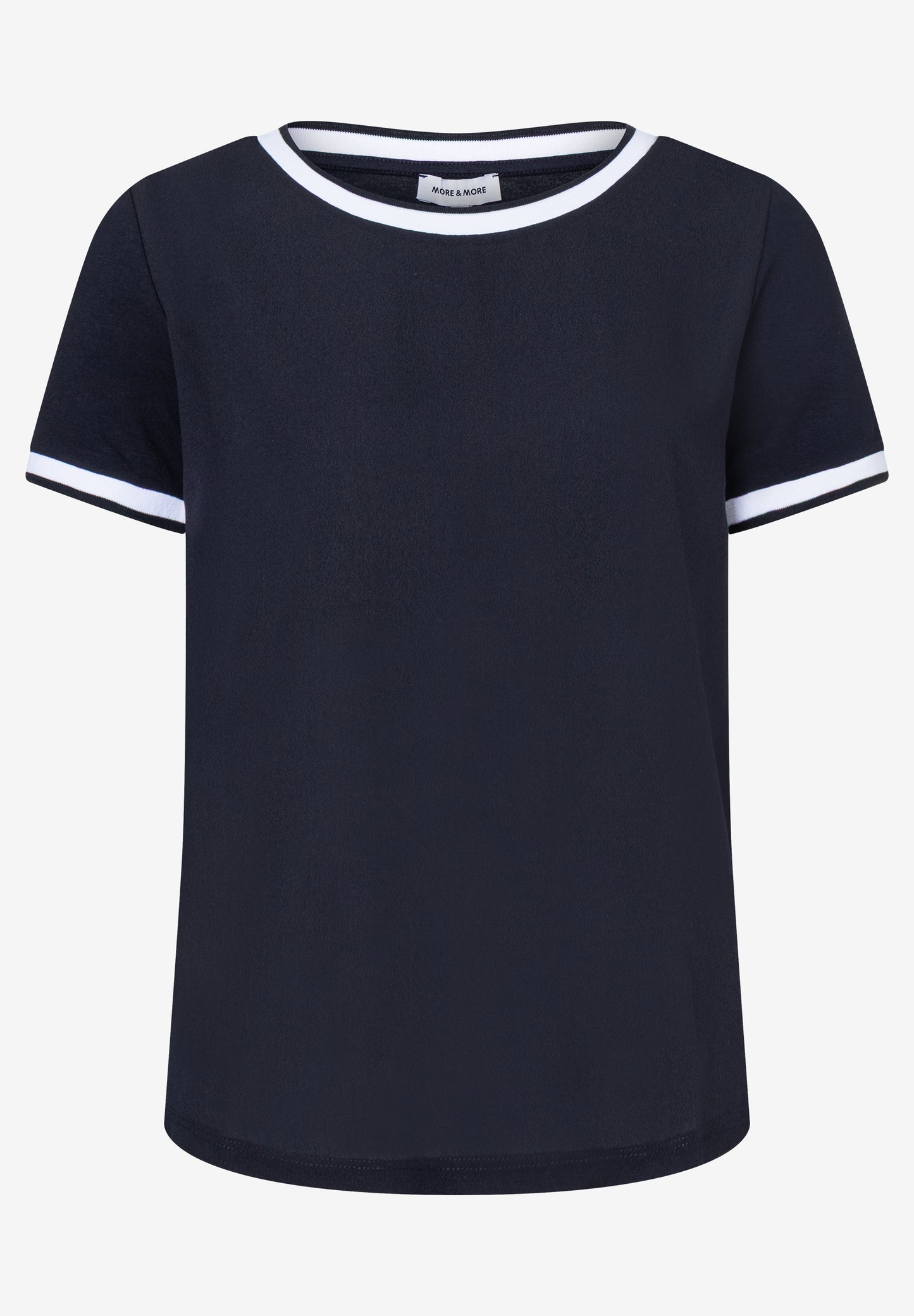 Blusenshirt mit Kontrastabschlüssen